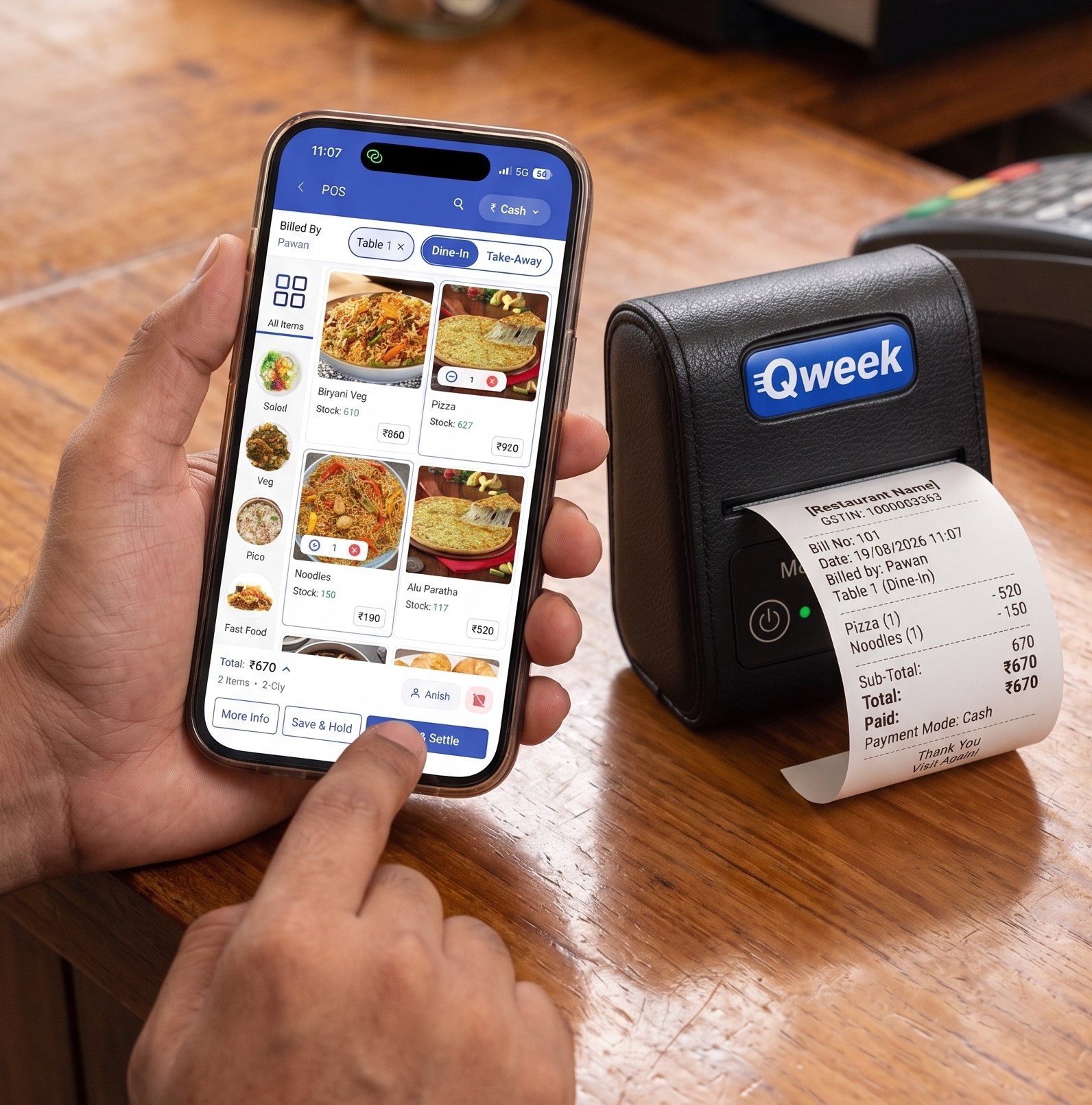 Instant Billing & Print in 60 Sec